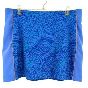 Blue Patterned Women's Skirt